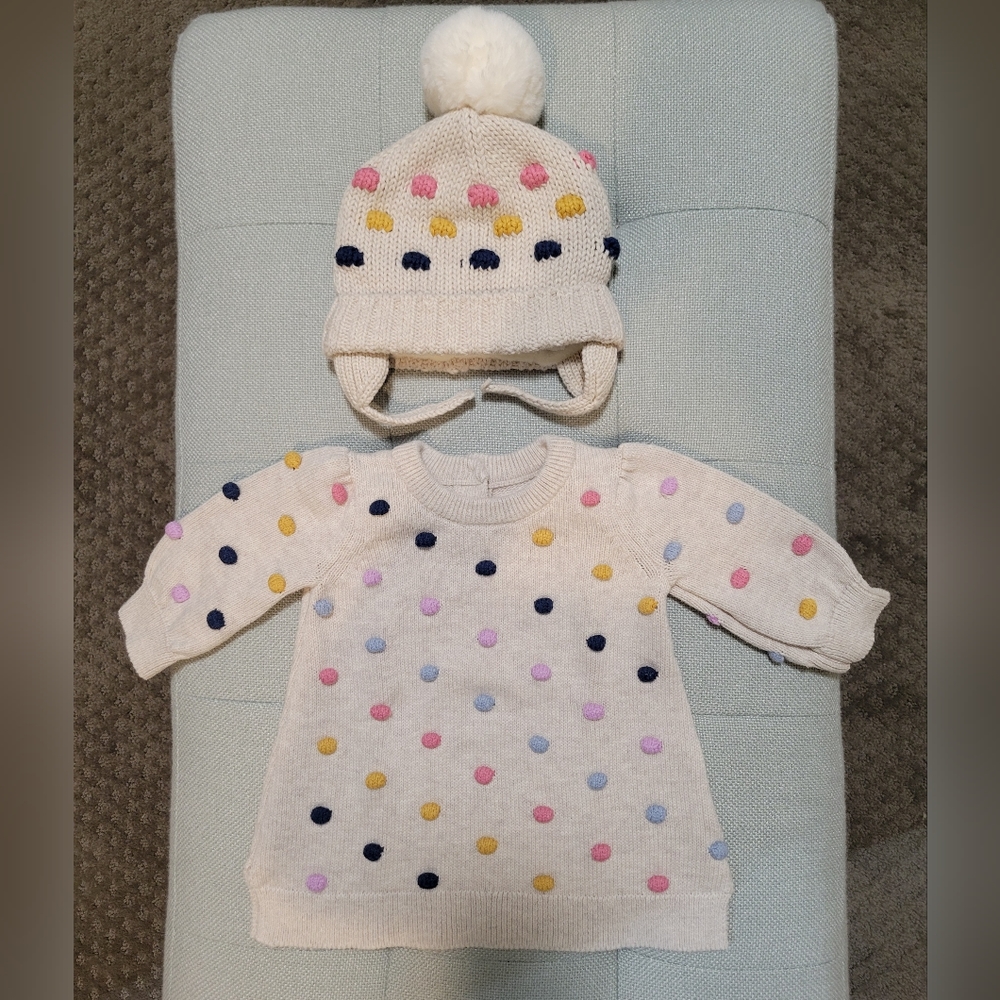 Baby gap dress + hat